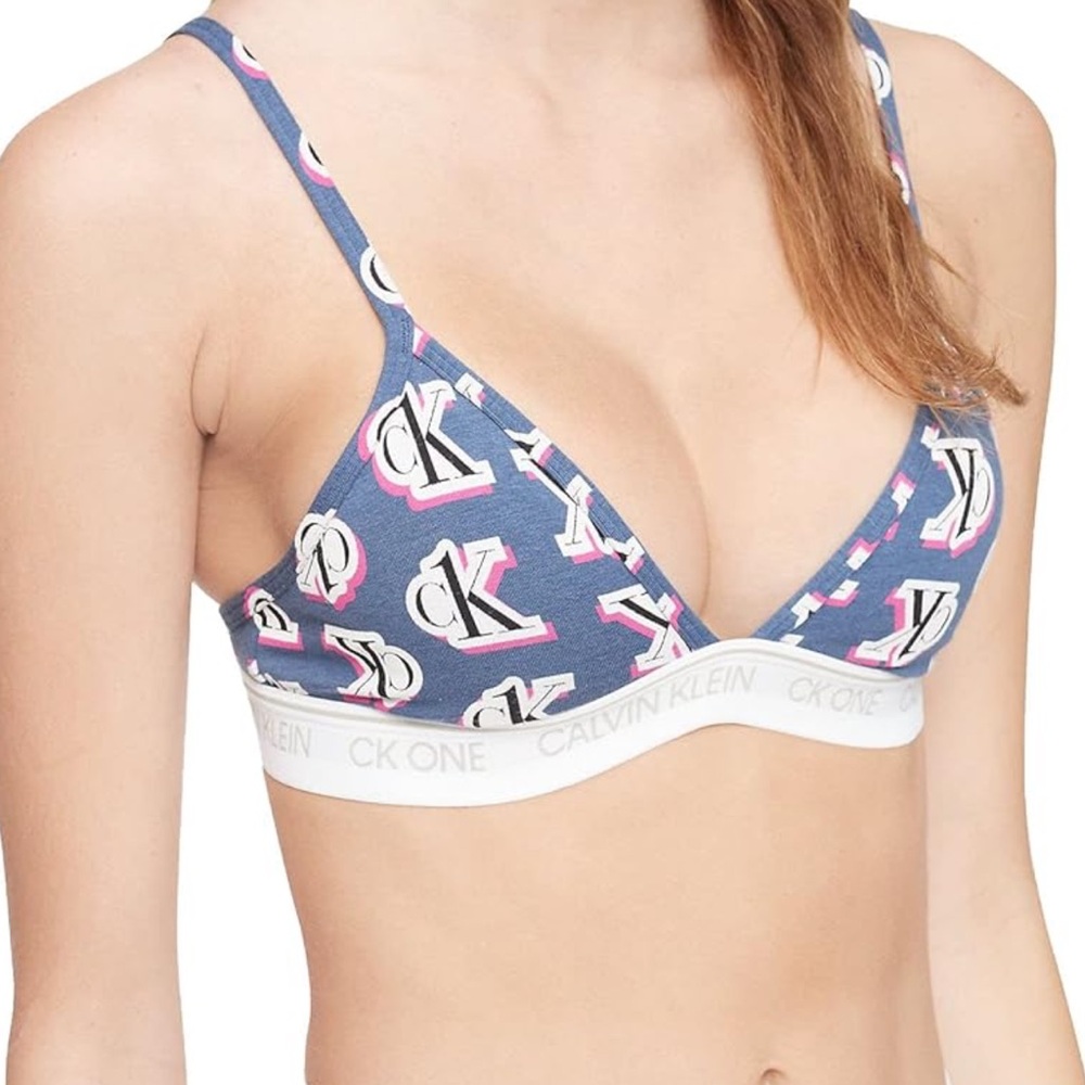Calvin Klein CK One Unlined Triangle Bralette size S